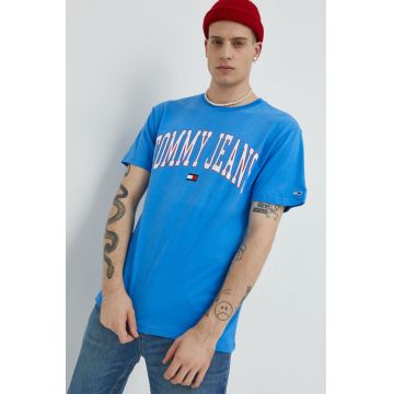 Tommy Jeans tricou din bumbac cu imprimeu