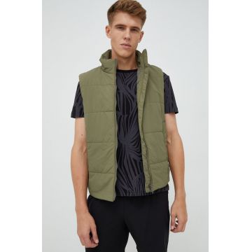 Jack Wolfskin vesta barbati, culoarea verde, de tranzitie