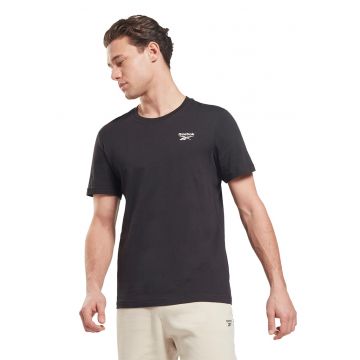 Tricou cu decolteu la baza gatului si imprimeu logo pentru antrenament