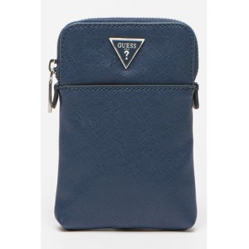Etui de piele saffiano sintetica pentru telefon Certosa