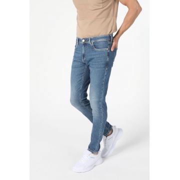 Blugi skinny cu talie medie