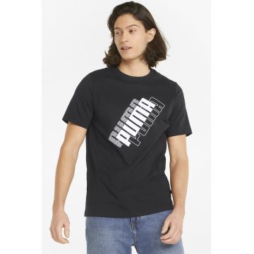 Tricou de bumbac cu imprimeu logo Power
