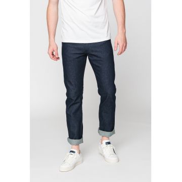 Blugi slim fit cu cusaturi contrastante 11MWZ