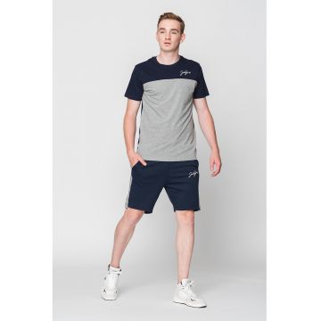 Jack & Jones - Set de tricou si pantaloni scurti sport cu design colorblock Blocking