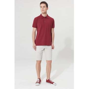 Tricou polo slim fit de bumbac