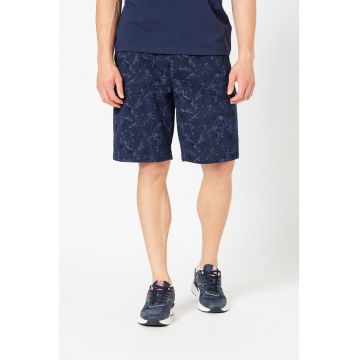 Pantaloni scurti cu model si buzunare multiple