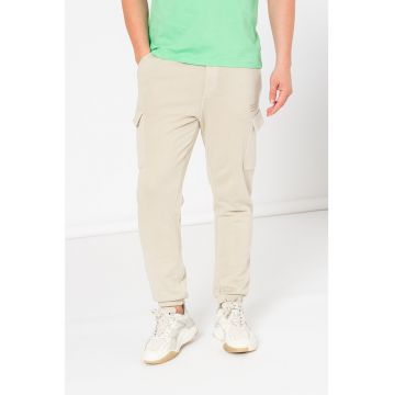 Pantaloni sport cargo cu snur de ajustare