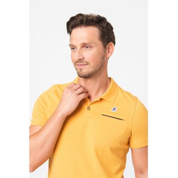 Tricou polo slim fit cu buzunar pe piept Briac