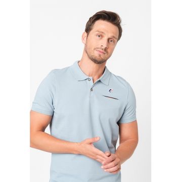 Tricou polo slim fit cu buzunar pe piept Briac