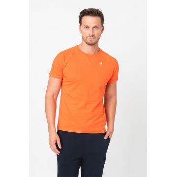 Tricou slim fit cu aplicatie logo Edwing