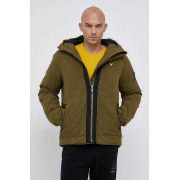 Lyle & Scott Geacă bărbați, culoarea verde, de iarnă