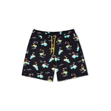 Pantaloni scurti de baie cu imprimeu tropical