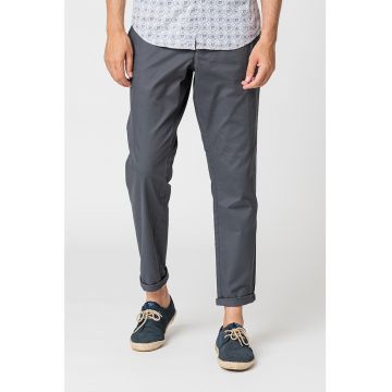 Pantaloni chino slim fit cu talie medie Hallden