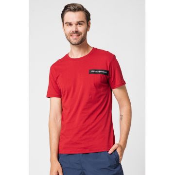 Tricou de plaja cu decolteu la baza gatului