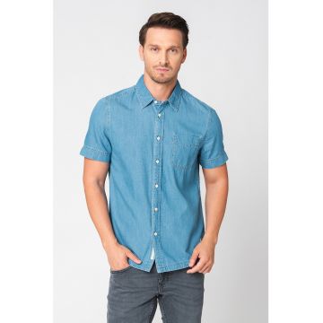 Camasa slim fit din chambray Chris