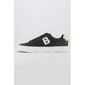 Pantofi sport de piele ecologica cu logo in relief Aiden