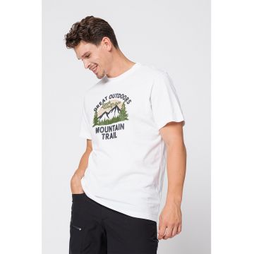 Tricou de bumbac organic cu imprimeu Jw Mountain