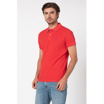 Tricou polo regular fit din pique