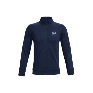 Bluza cu model colorblock si fermoar - pentru fitness