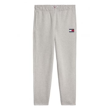 Pantaloni sport din bumbac cu buzunare cu fermoar