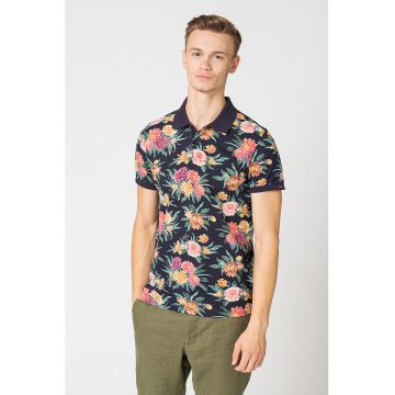 Tricou polo din material pique de bumbac Dahlia