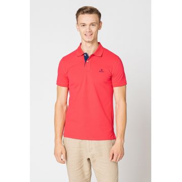 Tricou polo regular fit din pique