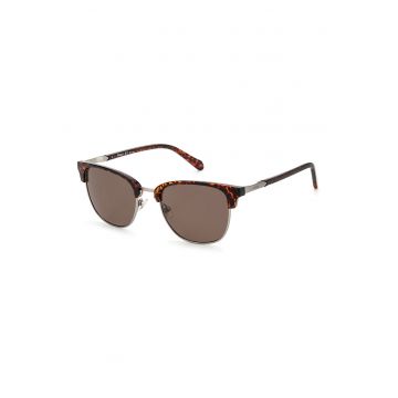 Ochelari de soare clubmaster cu lentile uni