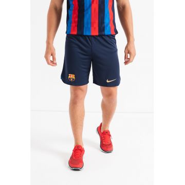 Pantaloni scurti slim fit si snur cu tehnologie Dri-FIT pentru fotbal F.C. Barcelona