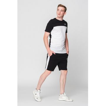 Jack & Jones - Set de tricou si pantaloni scurti sport cu design colorblock Blocking