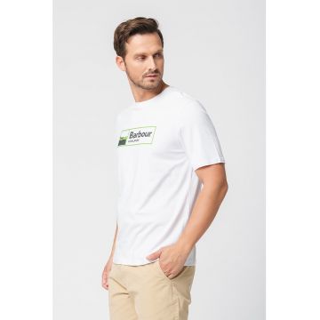 Tricou regular fit cu logo supradimensionat Lowland