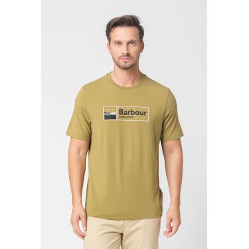 Tricou regular fit cu logo supradimensionat Lowland