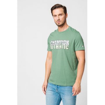 Tricou cu imprimeu text Authentic