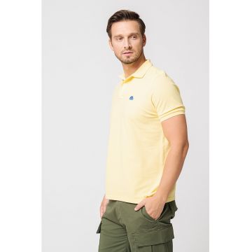 Tricou polo cu detaliu logo brodat pe piept Chadwick
