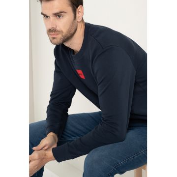 Bluza sport din bumbac cu decolteu la baza gatului Diragol