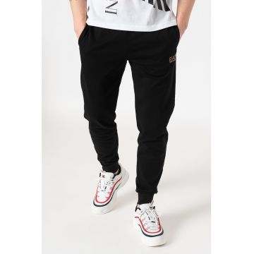 Pantaloni sport conici cu talie elastica