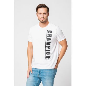 Tricou cu imprimeu logo Book - Alb
