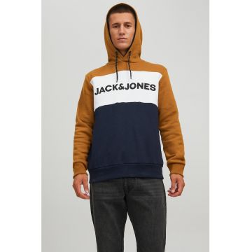 Jack & Jones - Hanorac cu model colorblock si logo