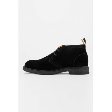 Pantofi de piele intoarsa uni