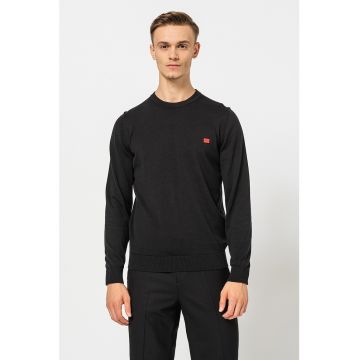 Pulover regular fit cu decolteu la baza gatului San Cassius