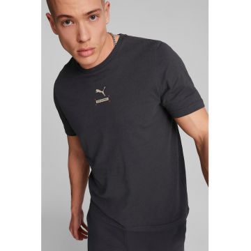 Tricou cu imprimeu si decolteu la baza gatului Better