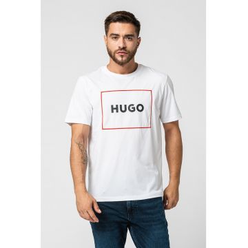 Tricou regular fit cu logo supradimensionat Dumex