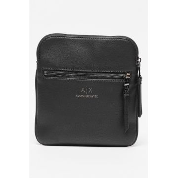 Geanta crossbody plata din piele ecologica