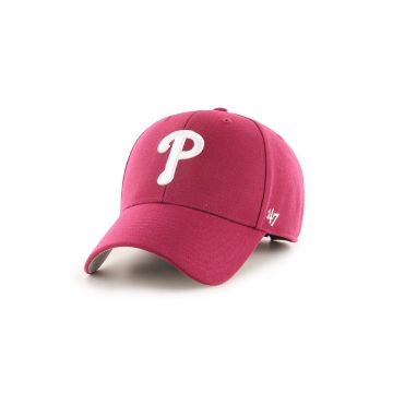 47brand șapcă MLB Philadelphia Phillies culoarea roșu, cu imprimeu