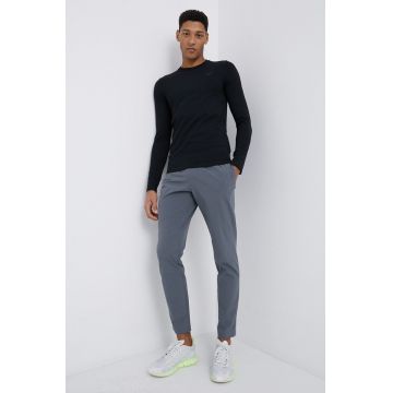 Under Armour Pantaloni 1366215 bărbați, culoarea gri, material neted