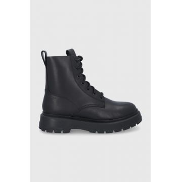 Vagabond Ghete de piele bărbați, culoarea negru