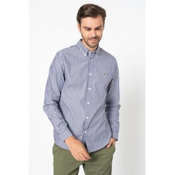 Camasa regular fit de bumbac - cu dungi