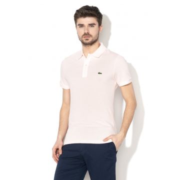 Tricou polo slim fit cu logo