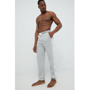 BOSS pantaloni de trening barbati, culoarea gri