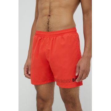 BOSS pantaloni scurti de baie culoarea portocaliu