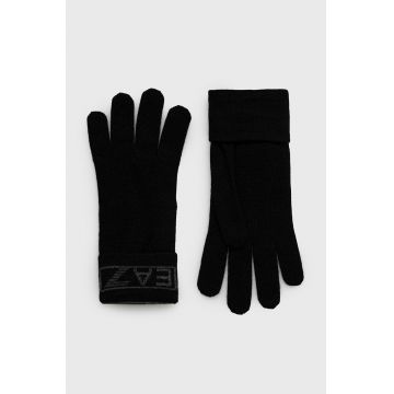 EA7 Emporio Armani manusi barbati, culoarea negru